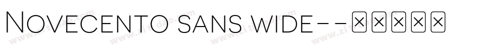 Novecento sans wide-字体转换